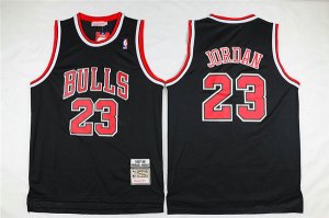 Maillot De Basket Chicago Bulls Michael Jordan 23 97-98 Season Engrener Retro Noir